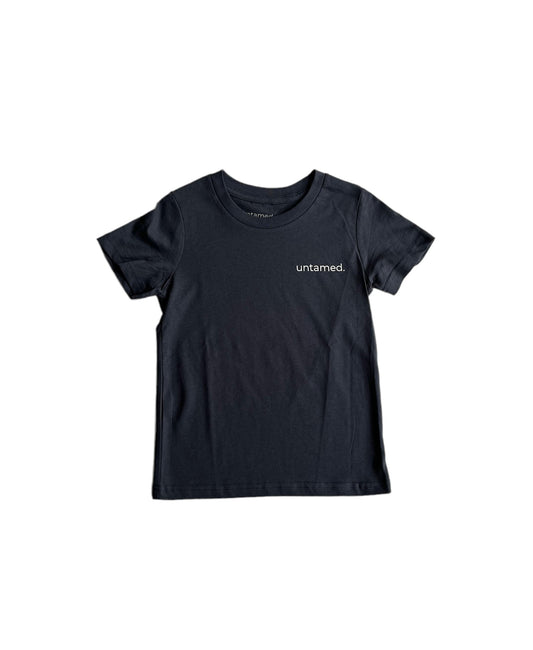 The Weston Tee — A beautiful 100% combed cotton-blend easy-wear comfy tee for kids. Available in Petrol Blue colour. Get yours today!